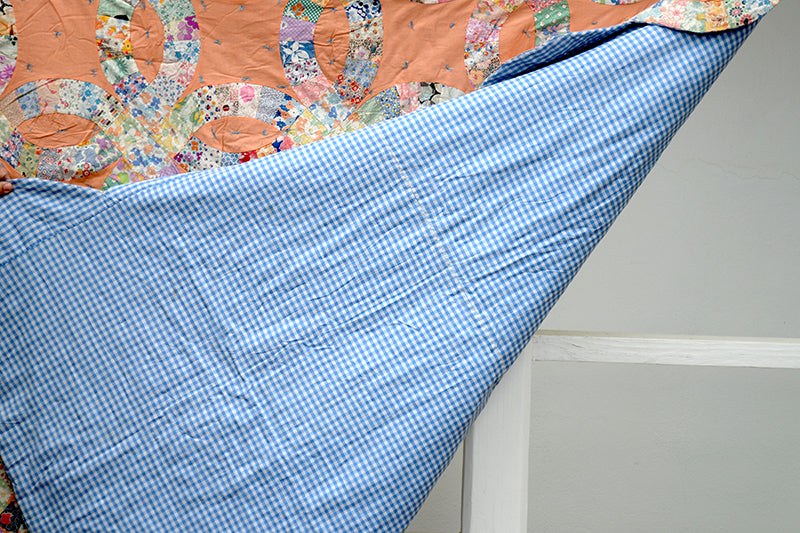 Antique Double Wedding Ring Quilt