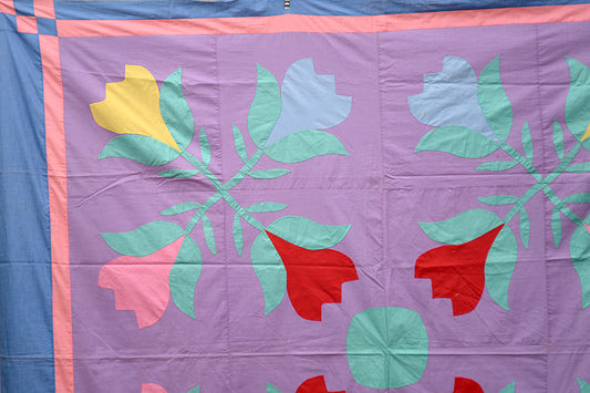 Antique Tulip Quilt Top