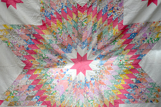 Antique Texas Star Quilt Top