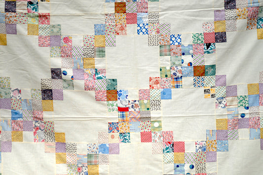 Vintage Irish Chain Quilt Top