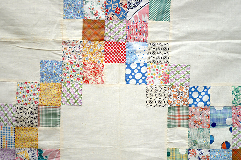 Vintage Irish Chain Quilt Top