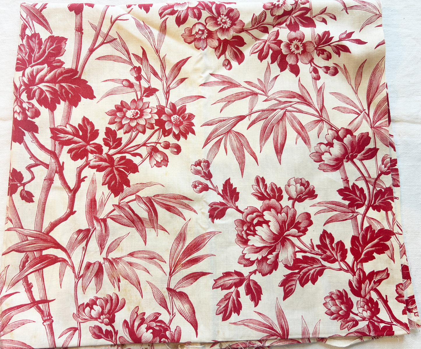 Antique French Floral Scrap