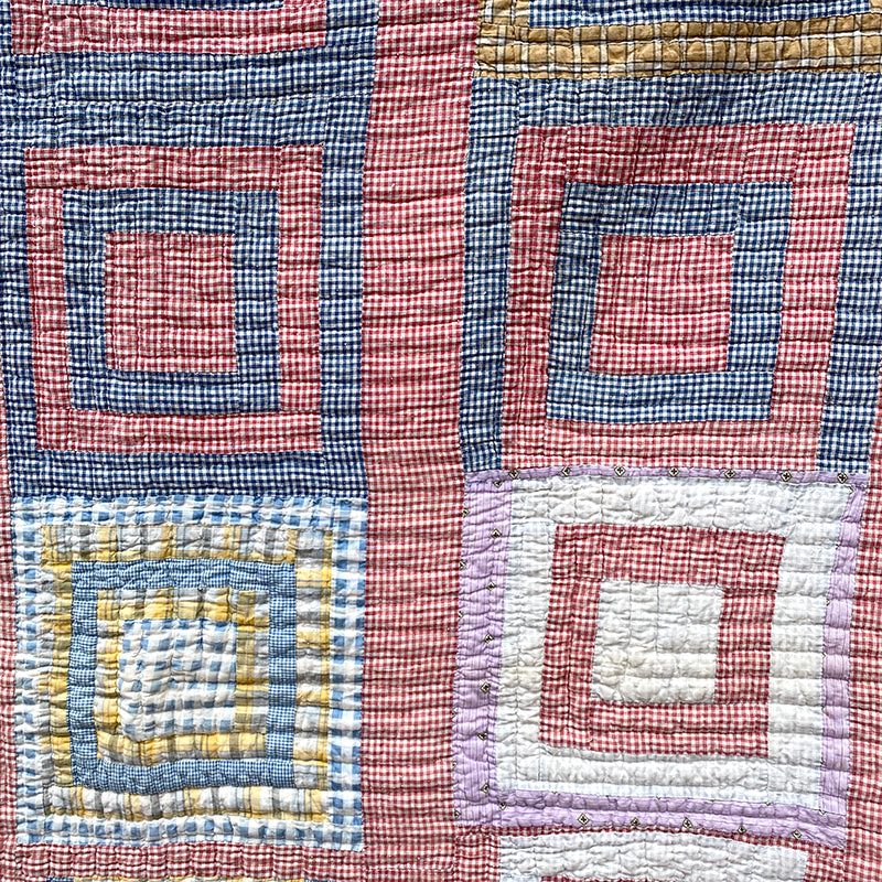 Vintage Log Cabin Quilt