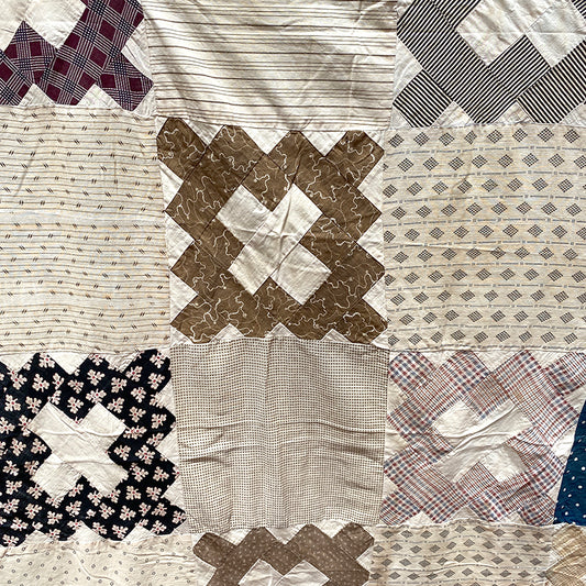 Antique Album Block Quilt Top