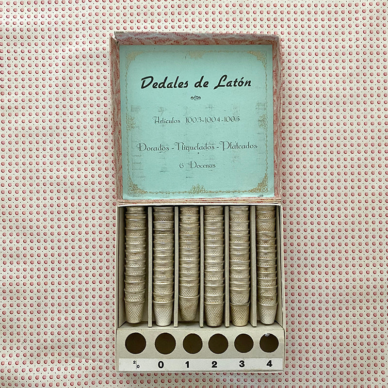 Vintage Box of Thimbles - 76 Thimbles!