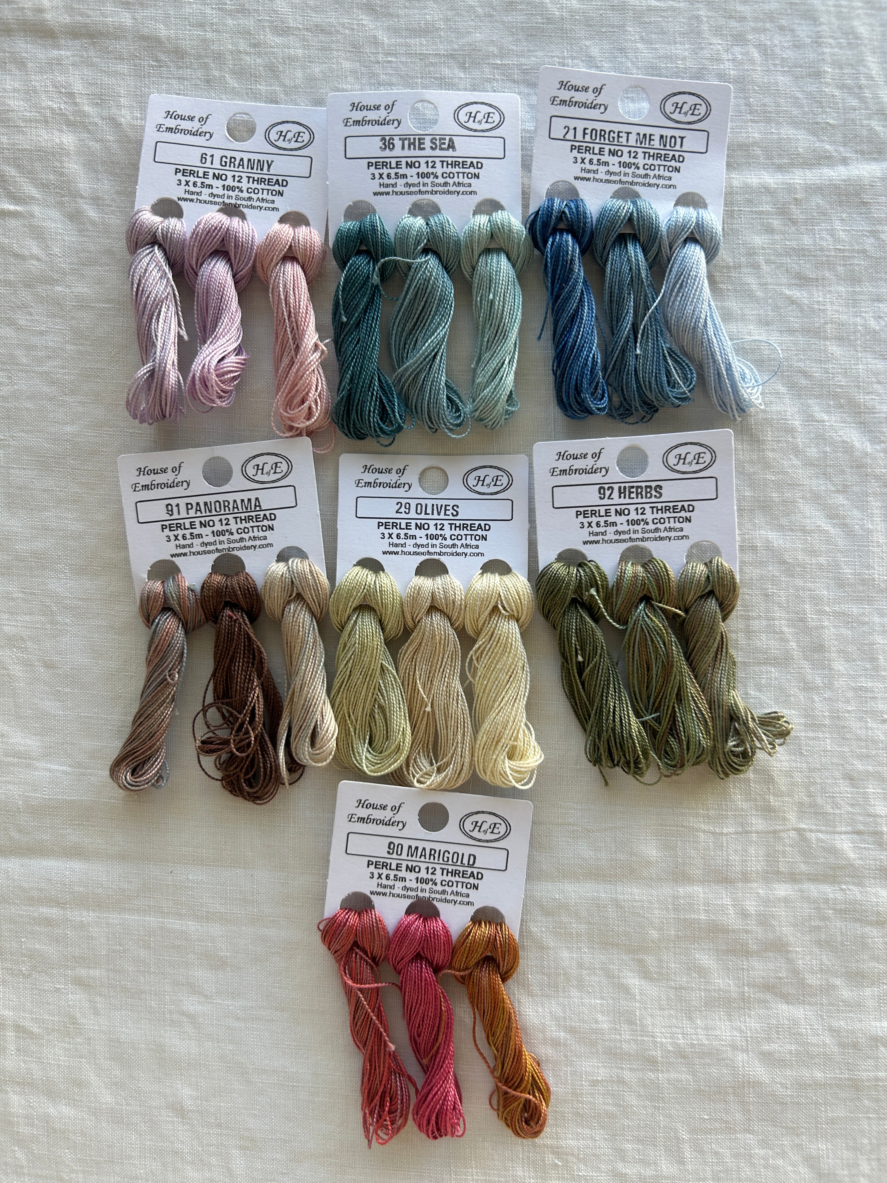 House of Embroidery Threads - Size 12