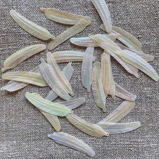 Vintage Celluloid Feather Sequins