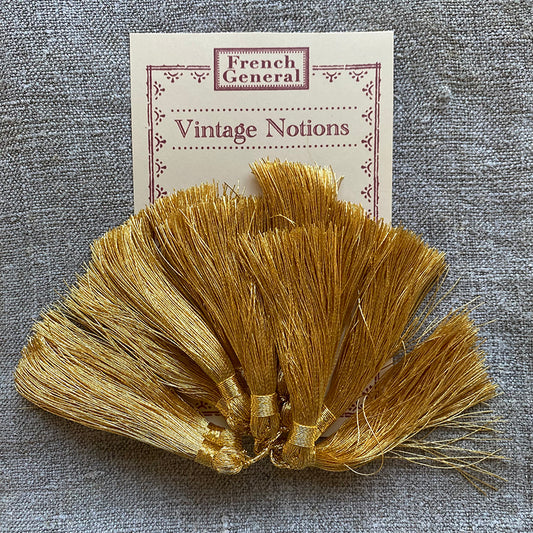 Vintage Gold Tassels - Set of 12