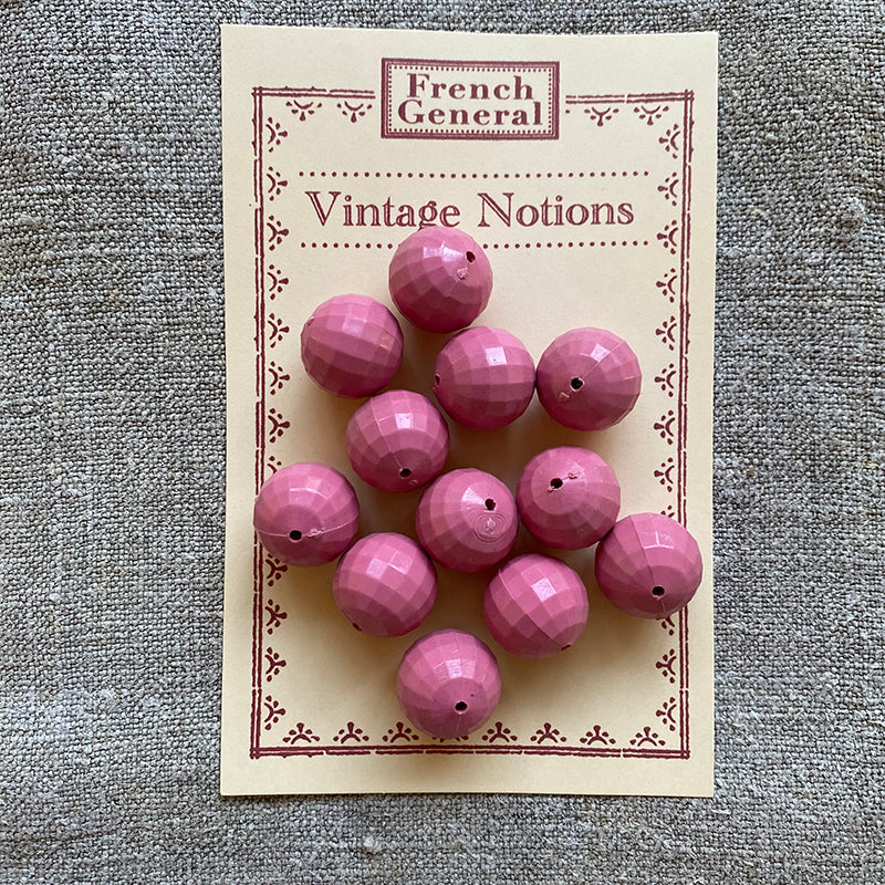 Vintage Pink Plastica Beads