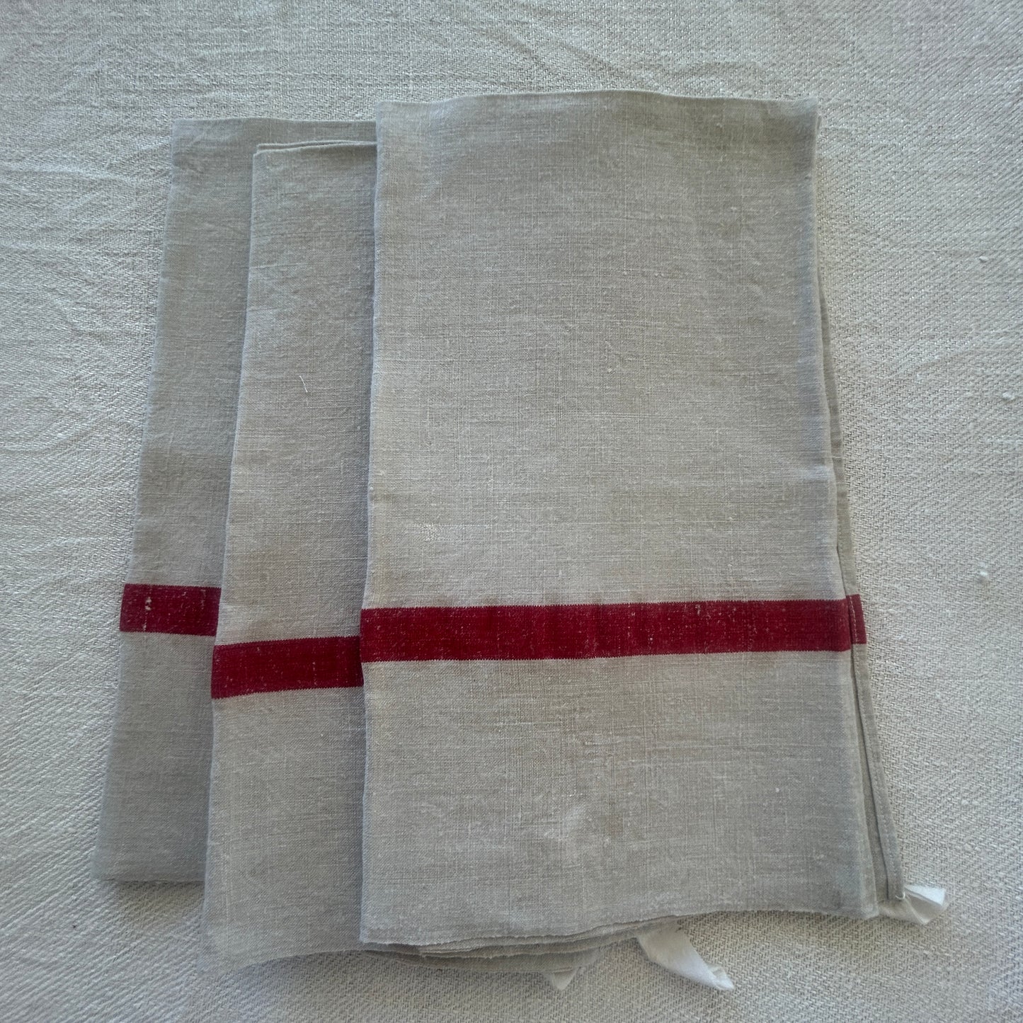 Early French Torchon / LF Monogram / Set of 3