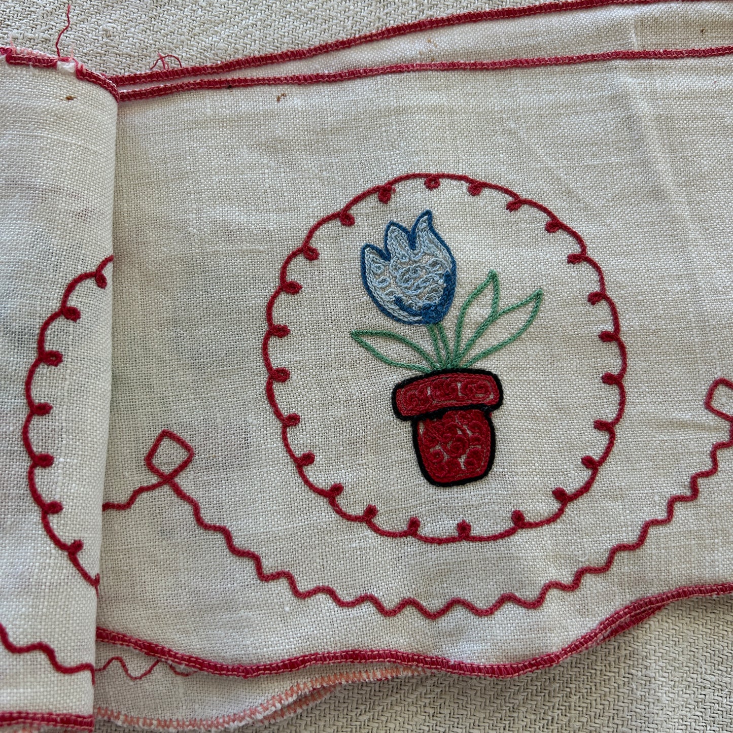 Vintage French Shelf Liner