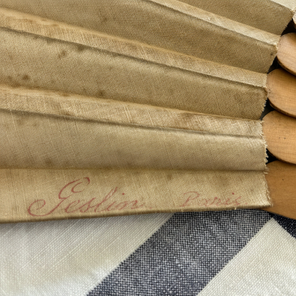 Antique Folies Bergère Souvenir Fan
