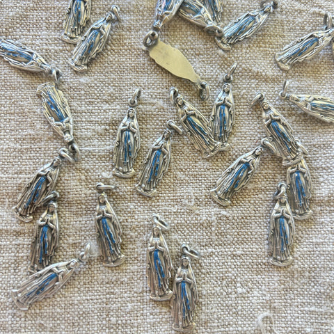 Vintage Miraculous Mary Pendant