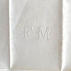 Linen Damask Napkin Set of Four - FM Monogram