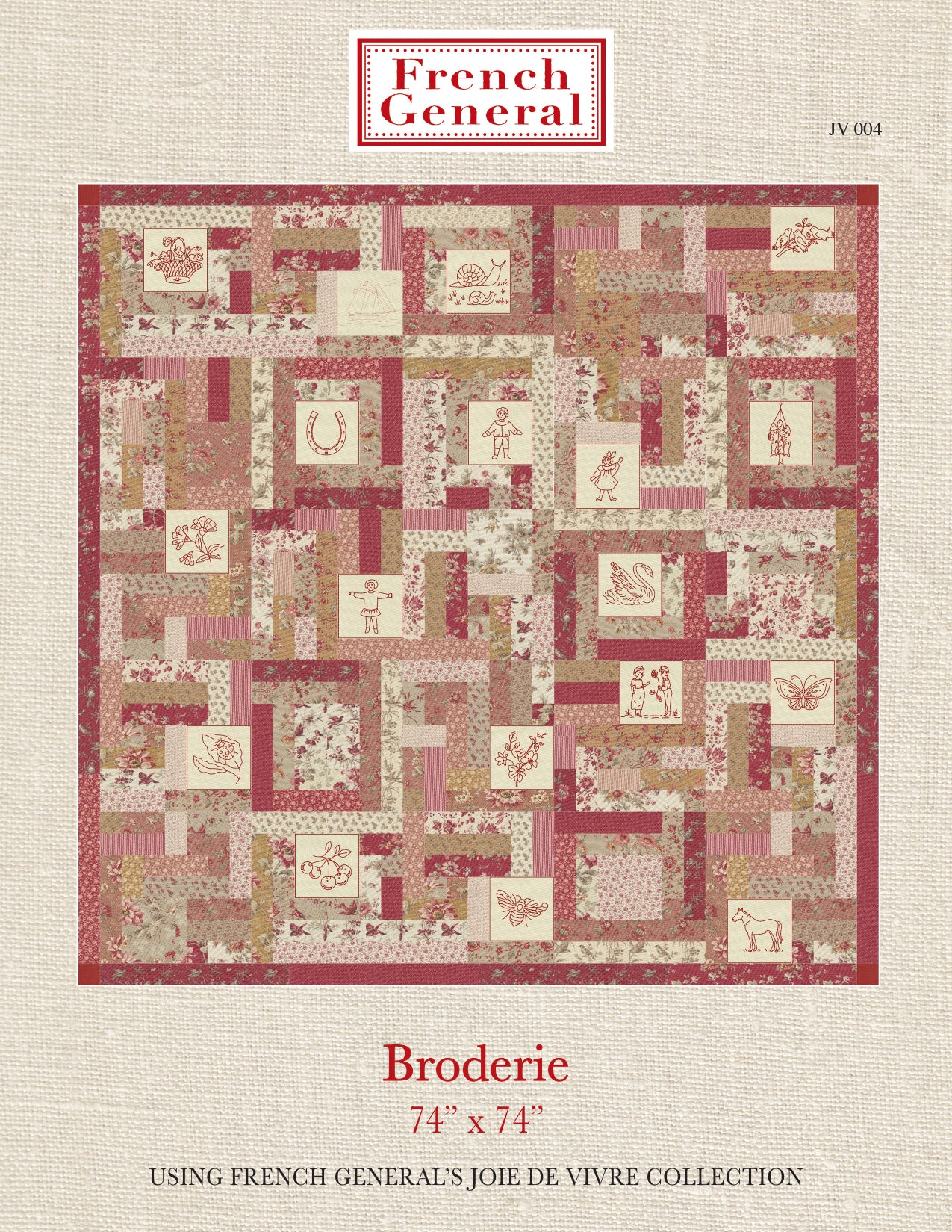 Joie De Vivre - Broderie Pattern Instructions
