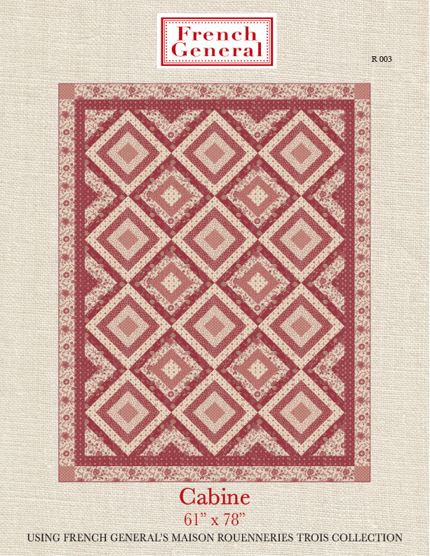 Cabine Quilt Pattern - Rouenneries Trois