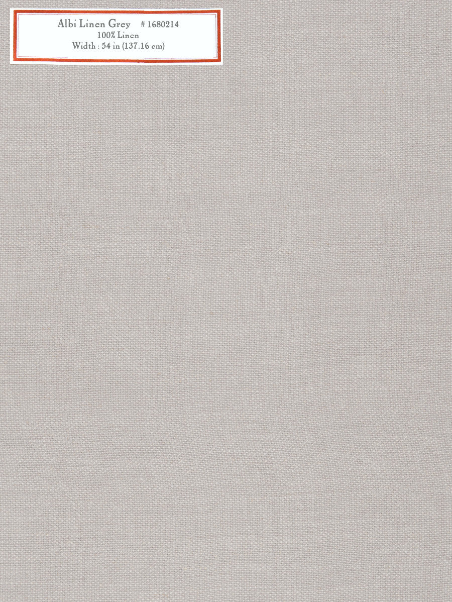 Home Decorative Fabric - Albi Linen Grey