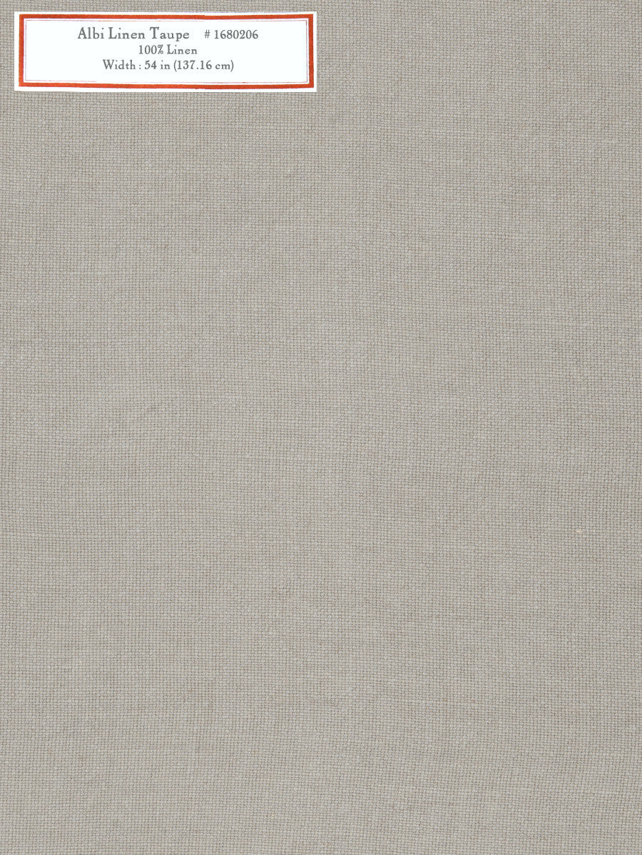 Home Decorative Fabric - Albi Linen Taupe