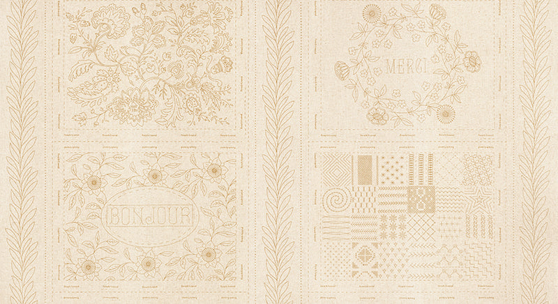 Bonheur De Jour Linen Embroidery Sampler