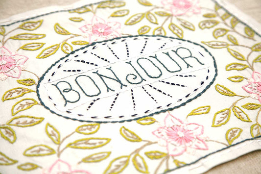 Bonjour Embroidery Sampler
