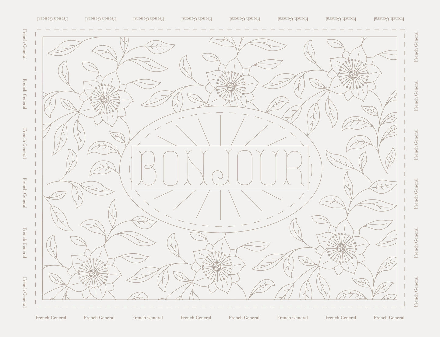 Bonjour Embroidery Sampler