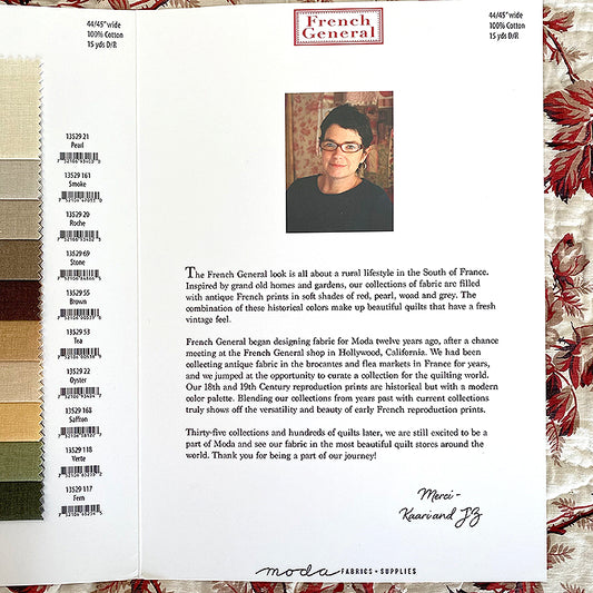 French General Solids - Color Card