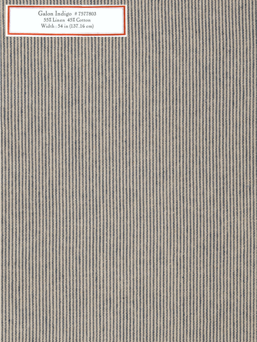 Home Decorative Fabric - Galon Indigo