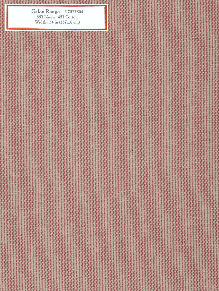 Home Decorative Fabric - Galon Rouge