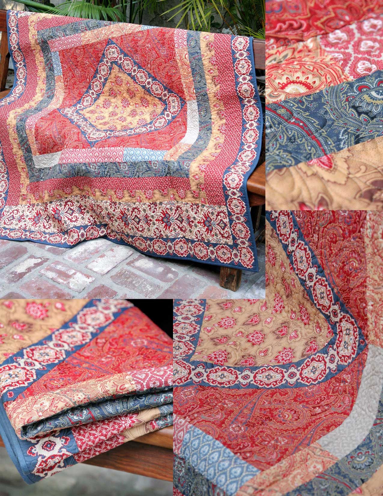 Rue Indienne - Haute Bohemian Quilt Pattern