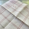 Vintage French Linen Handkerchiefs - Set of Two