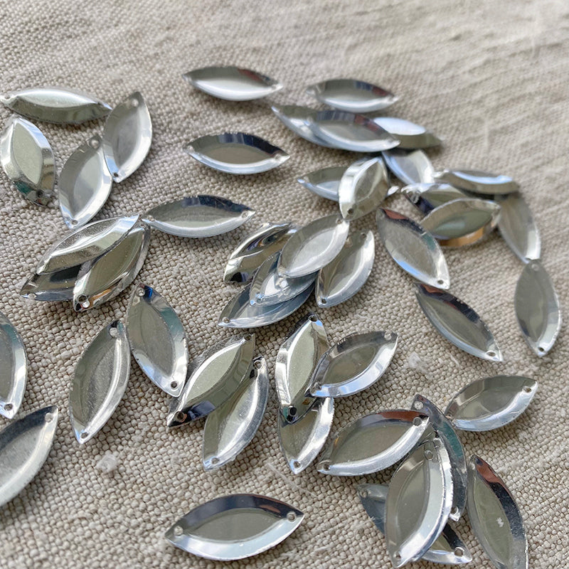 Vintage French Sequins - Silver Diamond