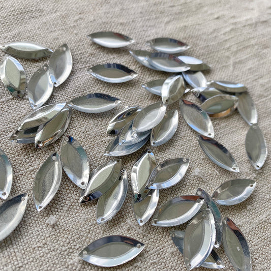 Vintage French Sequins - Silver Diamond