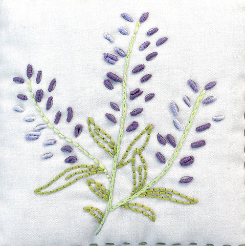embroidery lavender flower Lavender Embroidery Sampler – FRENCH GENERAL