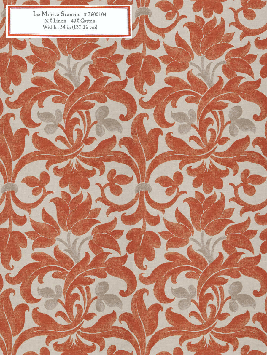 Home Decorative Fabric - Le Monte Sienna