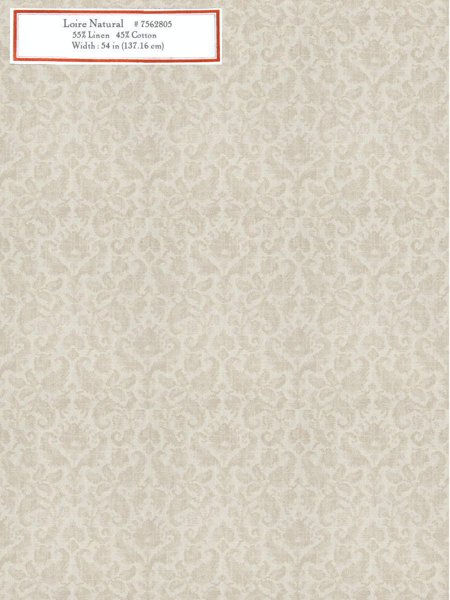 Home Decorative Fabric - Loire Natural