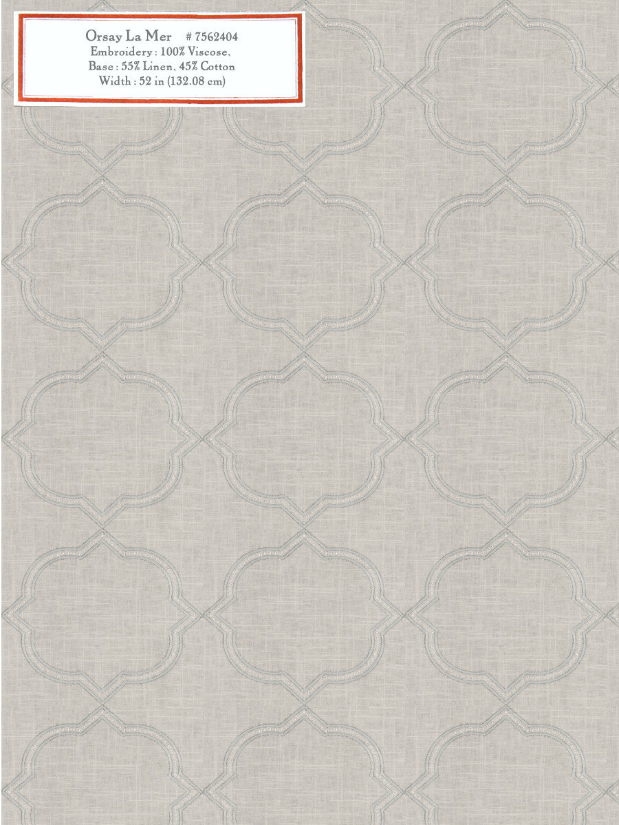 Home Decorative Fabric - Orsay La Mer