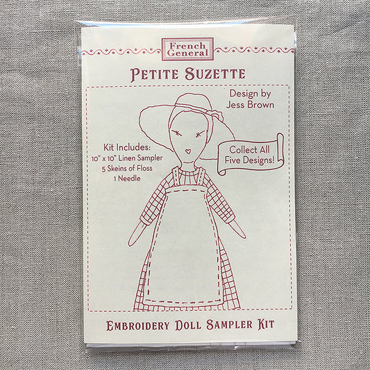 Petite Suzette Embroidery Sampler Kit by Jess Brown