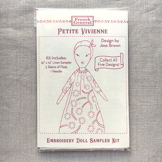 Petite Vivienne Embroidery Sampler Kit by Jess Brown