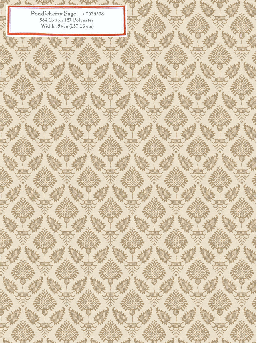 Home Decorative Fabric - Pondicherry Sage