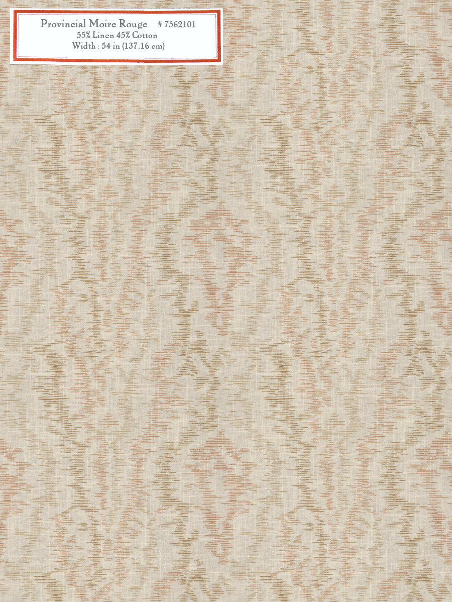 Home Decorative Fabric - Provincial Moire Rouge