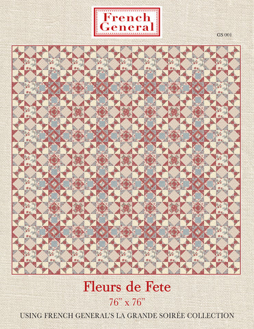 La Grande Soiree Quilt Pattern - Fleurs De Fete