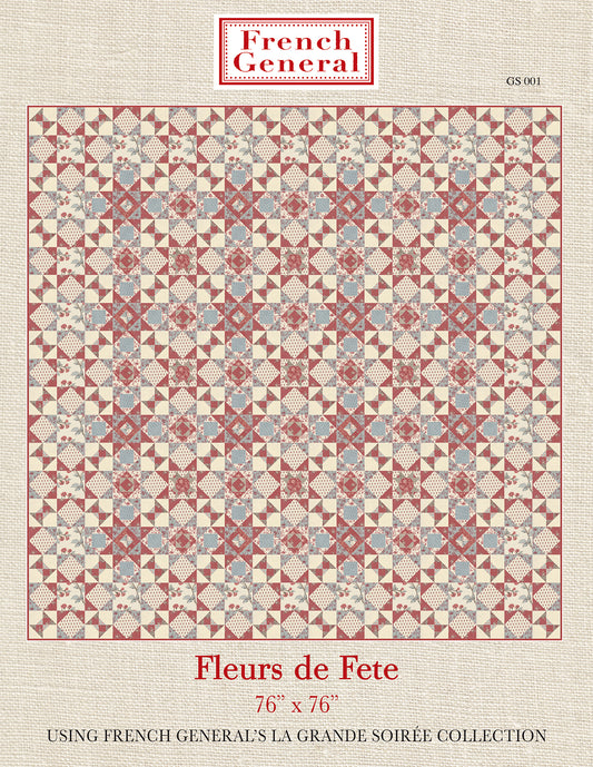 La Grande Soiree Quilt Pattern - Fleurs De Fete