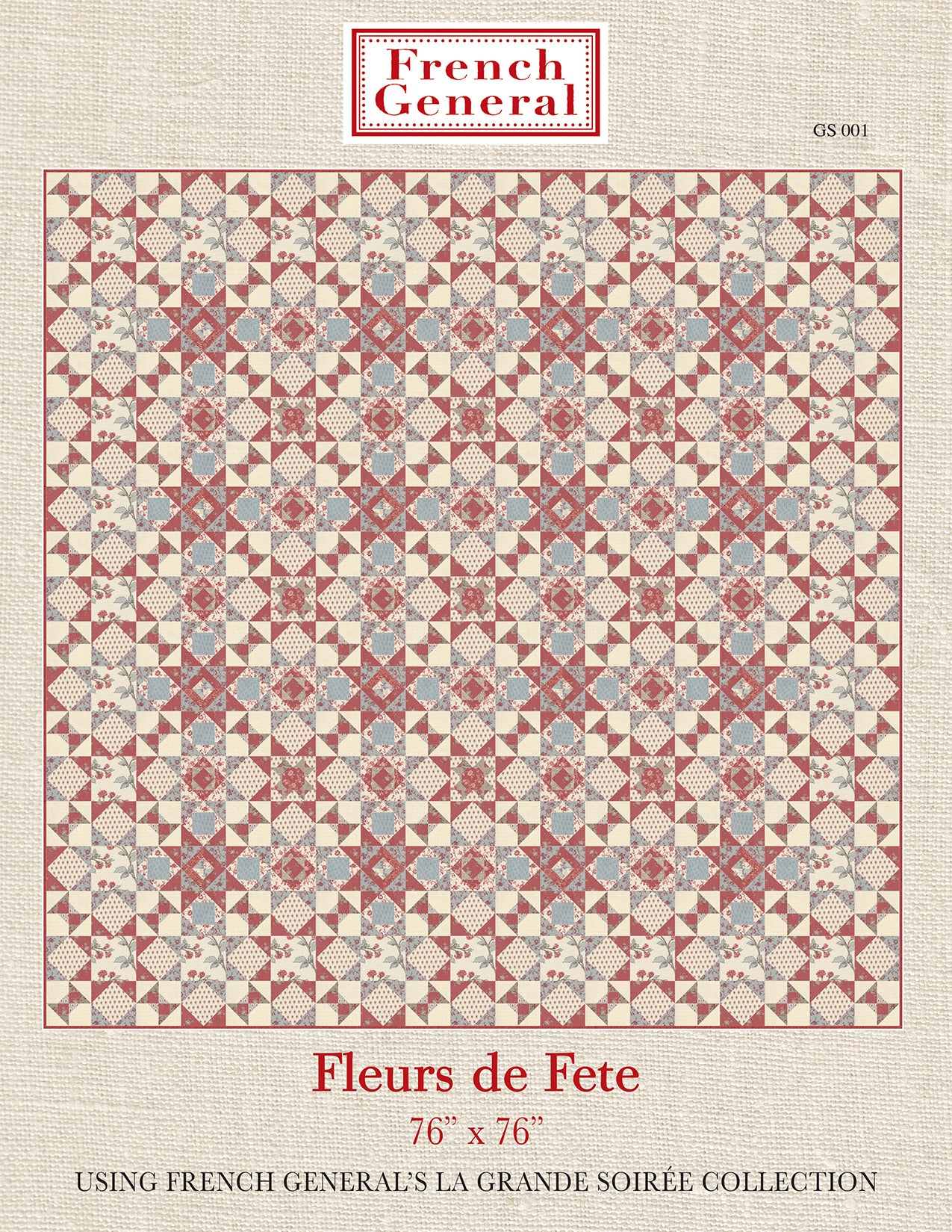 La Grande Soiree Quilt Pattern - Fleurs De Fete