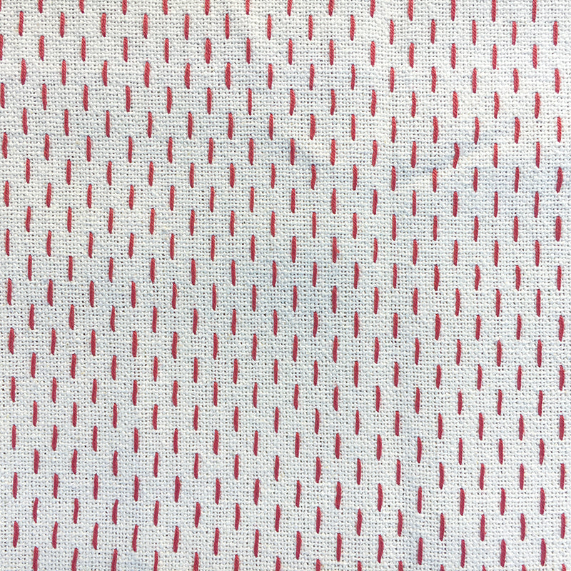 French Sashiko Pearl with Red