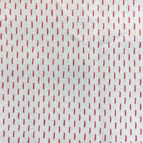 French Sashiko Pearl with Red