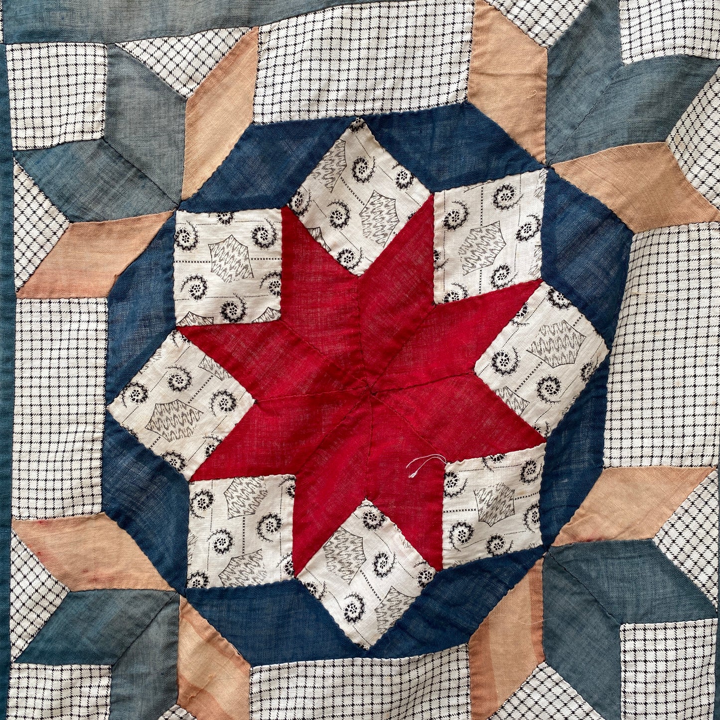 Antique Star Quilt Top - Cutter?