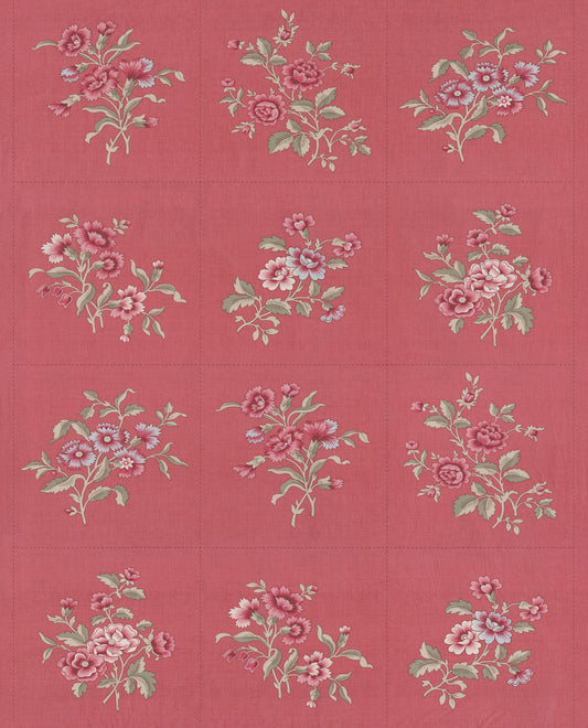 Antoinette Panel Faded Red 13958 15