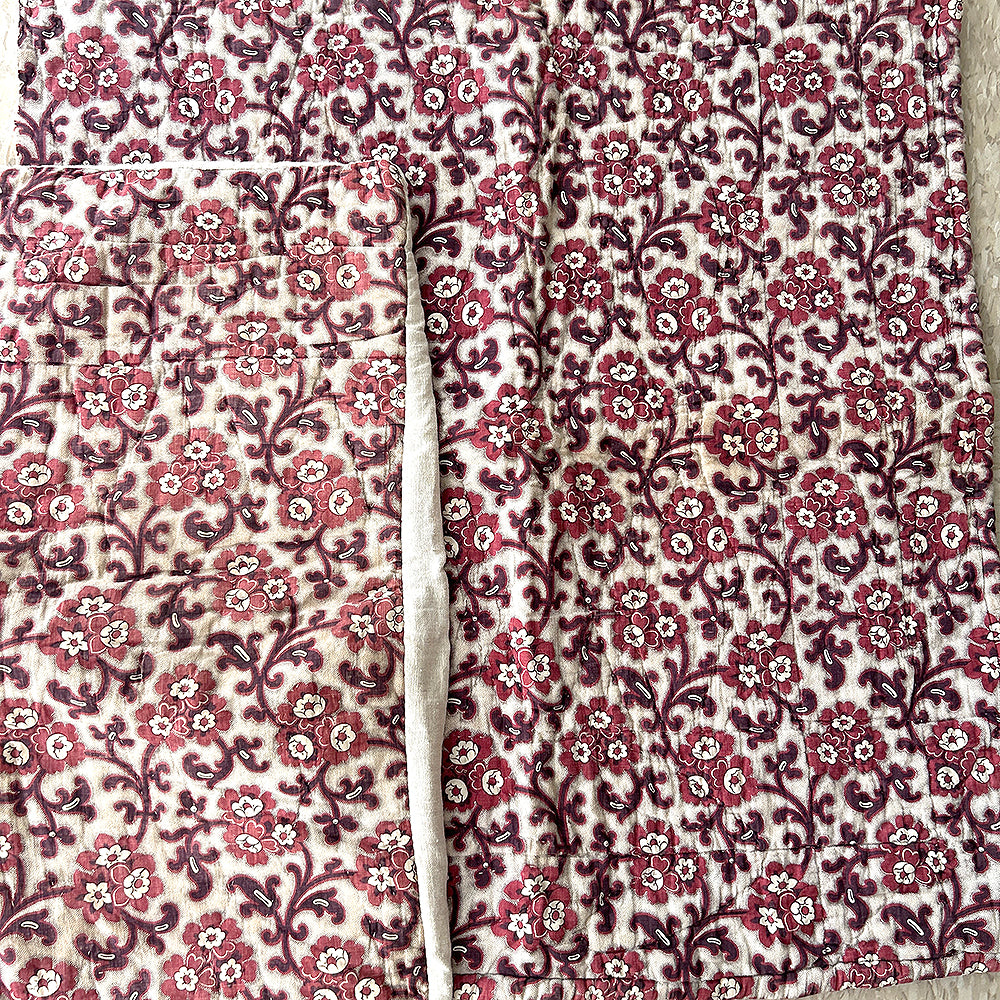 Quilted Madder Floral Piece
