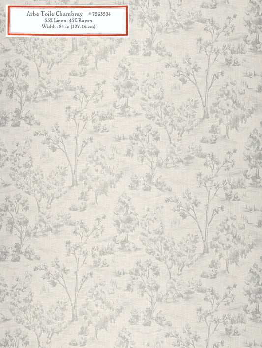 Home Decorative Fabric - Arbe Toile Chambray