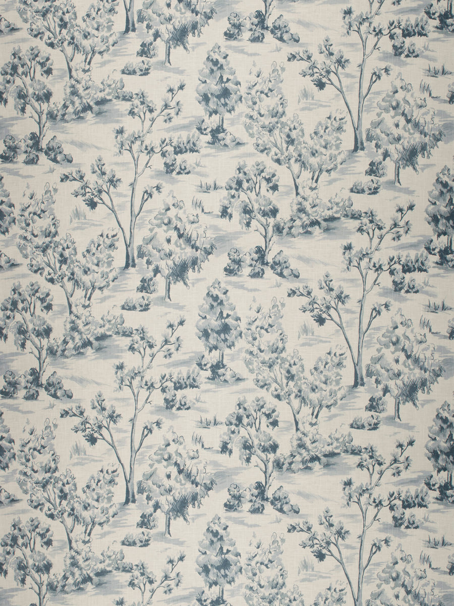 Home Decorative Fabric - Arbe Toile Bleu